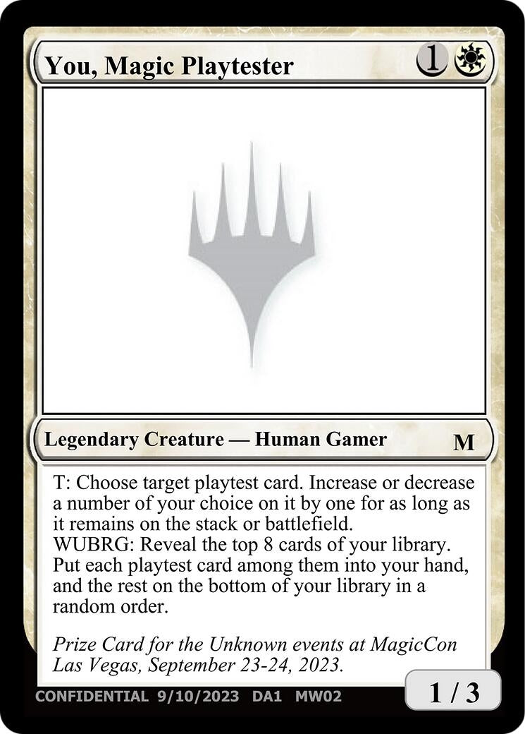 Image for You, Magic Playtester