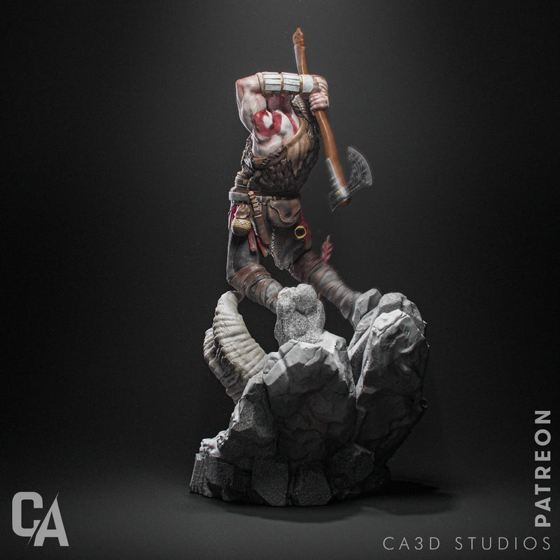 Kratos Resin Statue - Design 1 - view 4