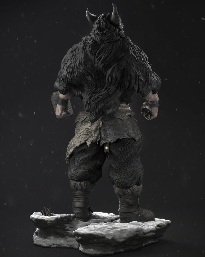 Barbarian Thor Resin Statue - view 5