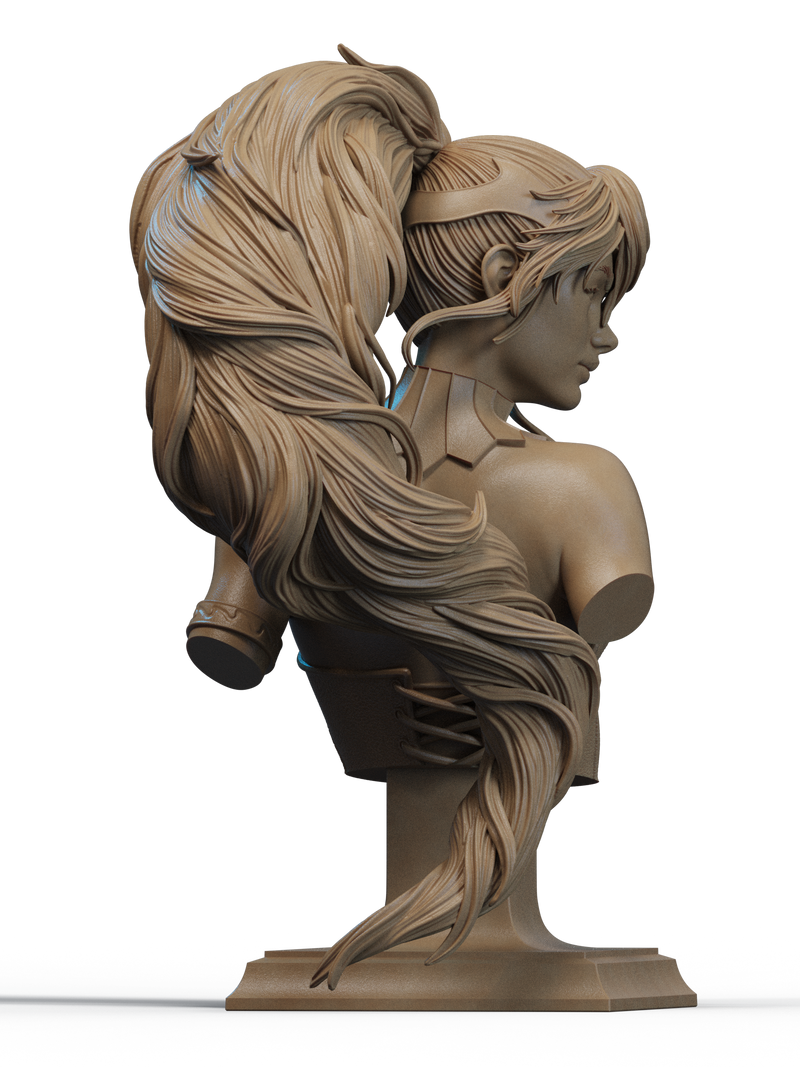 Pyrrha Nikos Resin Bust - view 3