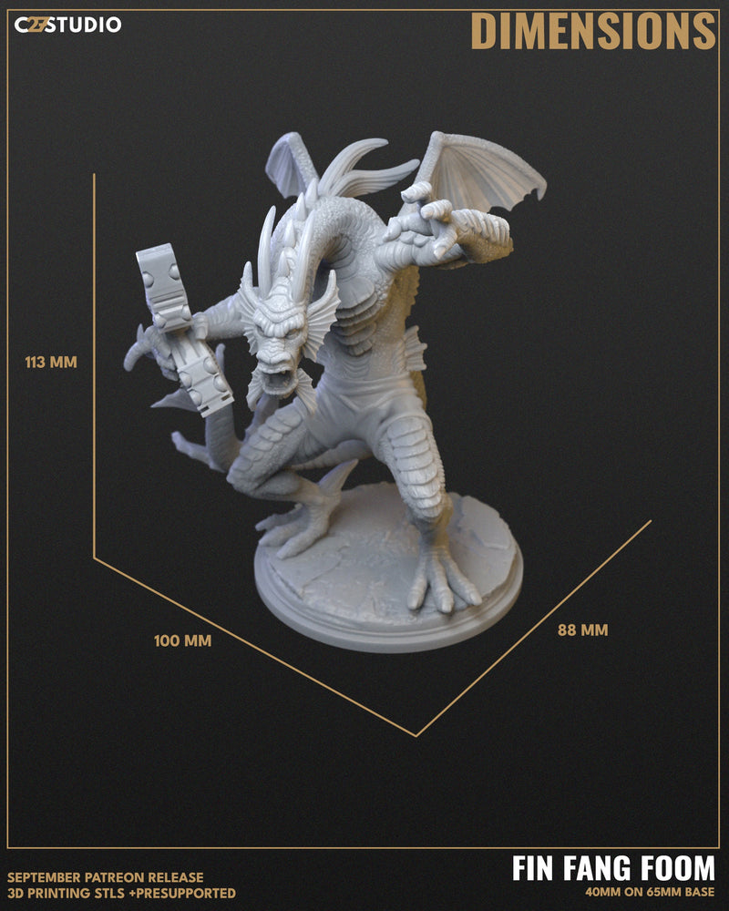 Fin Fang Foom - Marvel MCP-Compatible Resin Miniature