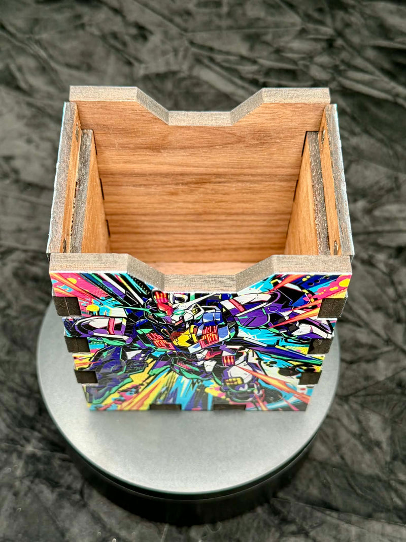 Premium Gundam Hardwood Deck Box - Magnetic Card Storage