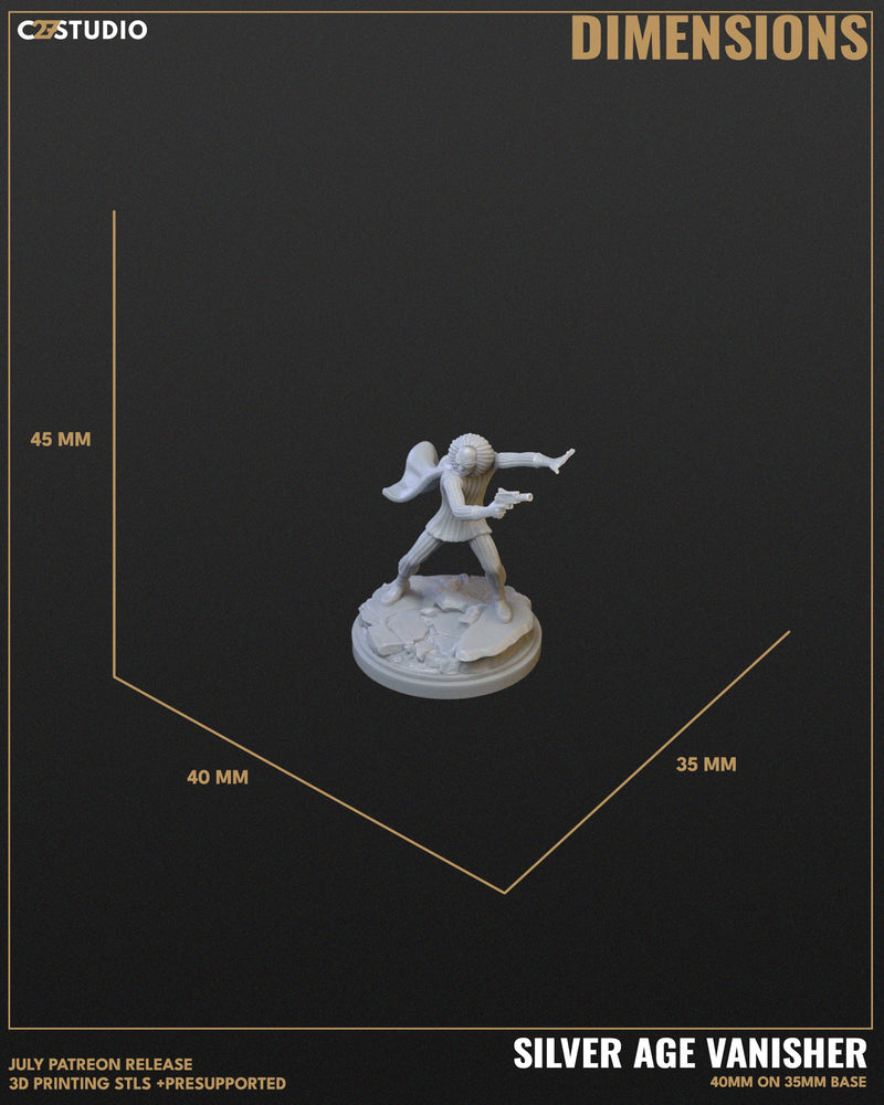 Silver Age Vanisher - Marvel MCP-Compatible Resin Miniature