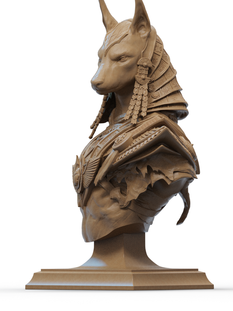 Anubis Resin Bust - view 2