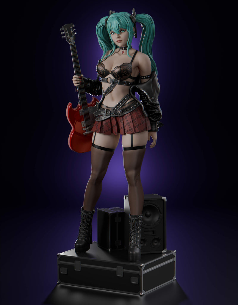 Hatsune Miku Rock ver. Resin Statue - view 1