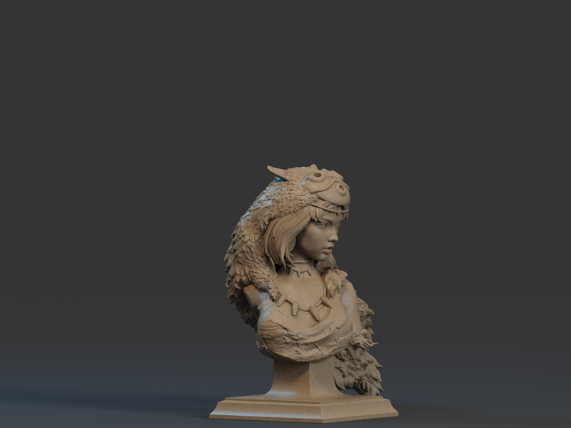 Mononoke Resin Bust - view 1