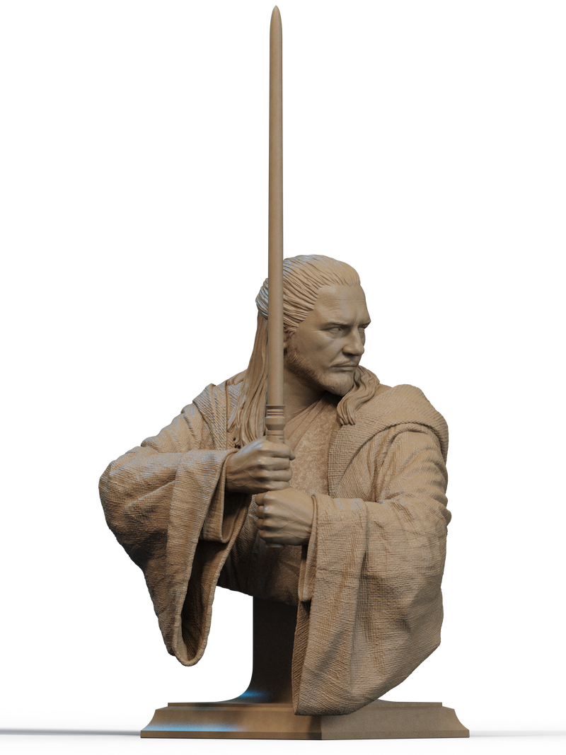 Qui-Gon Jinn Resin Bust - view 2