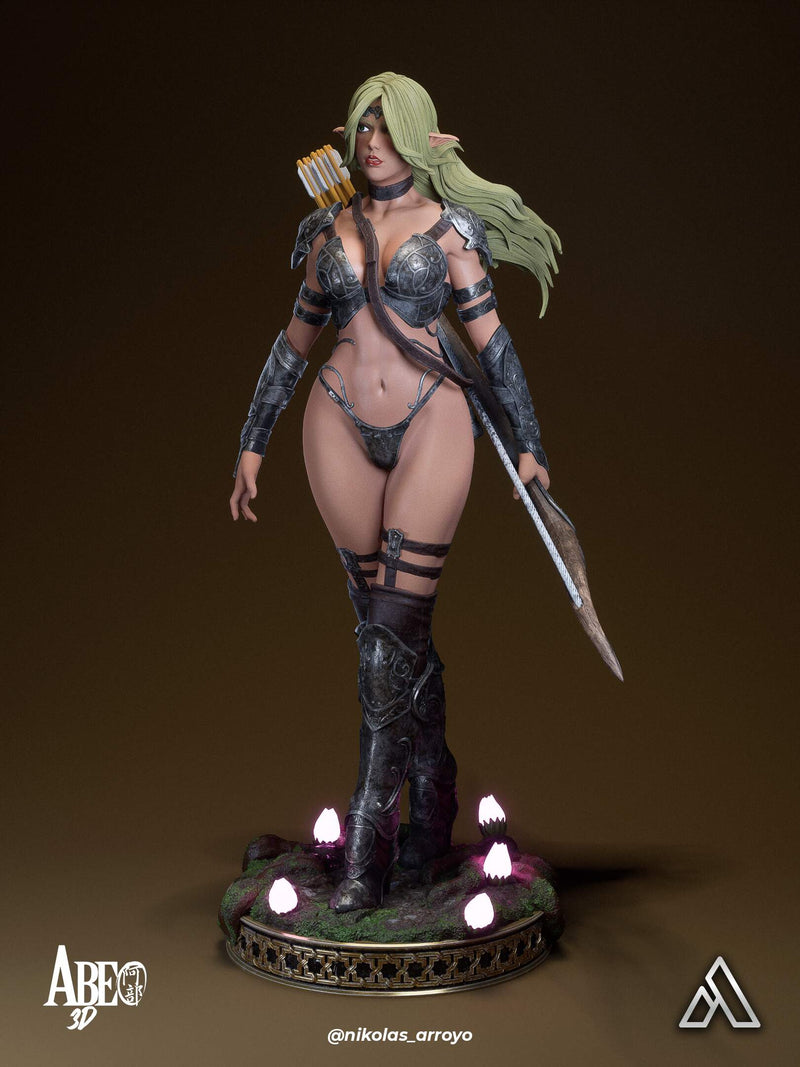 Elaria Shadownleaf Resin Statue - view 2