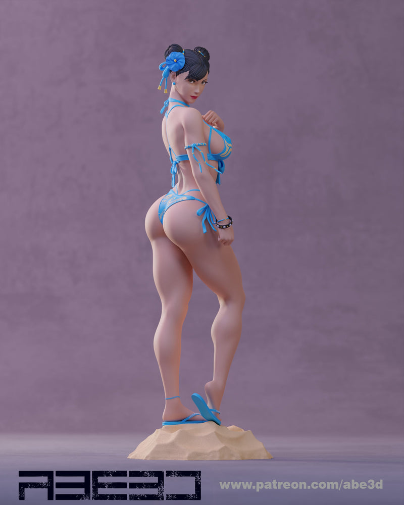 Chun-Li Bikini Resin Statue - view 2