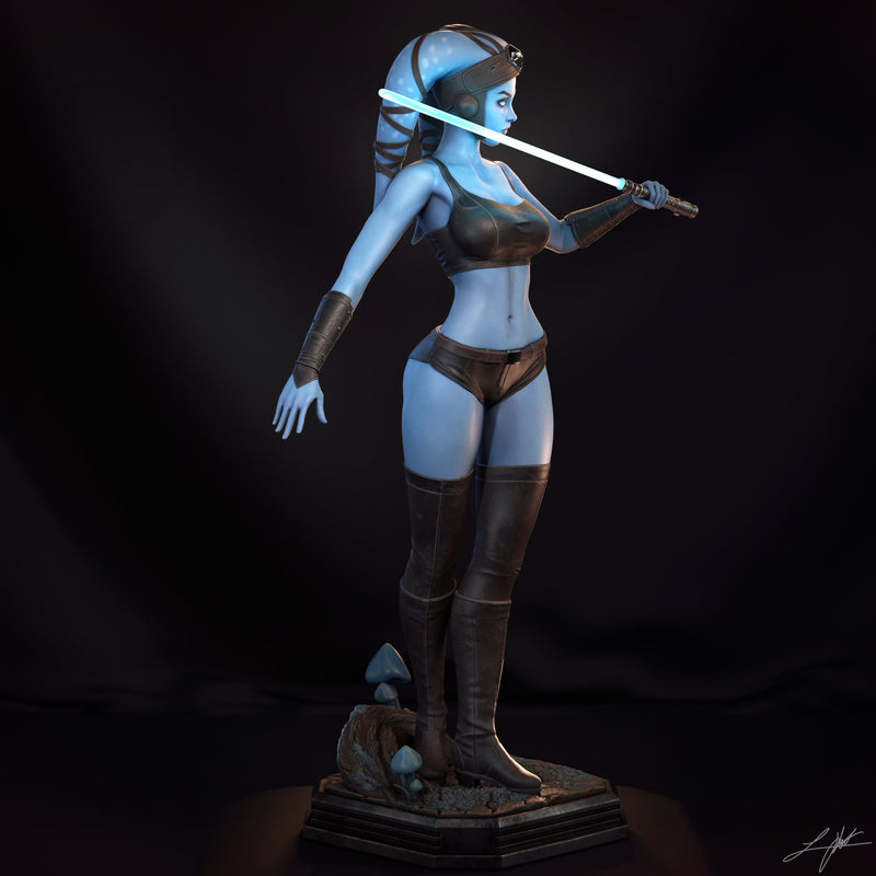 Aayla Secura Resin Statue - view 7