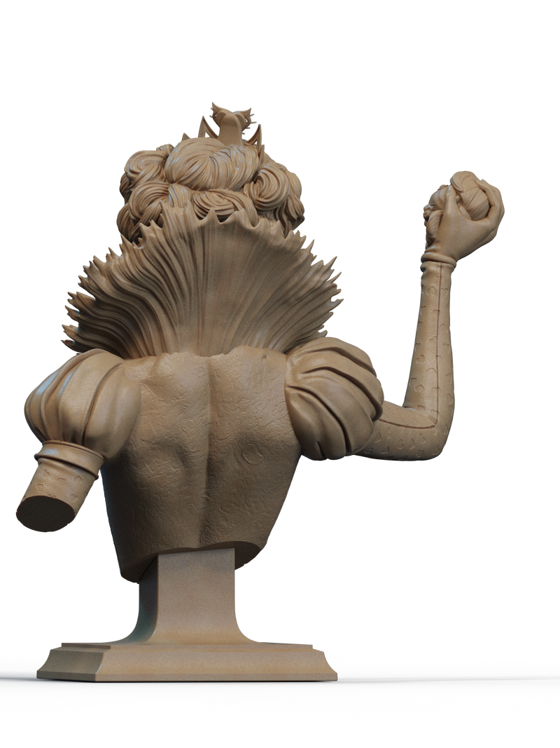 Queen of Hearts Resin Bust - view 3