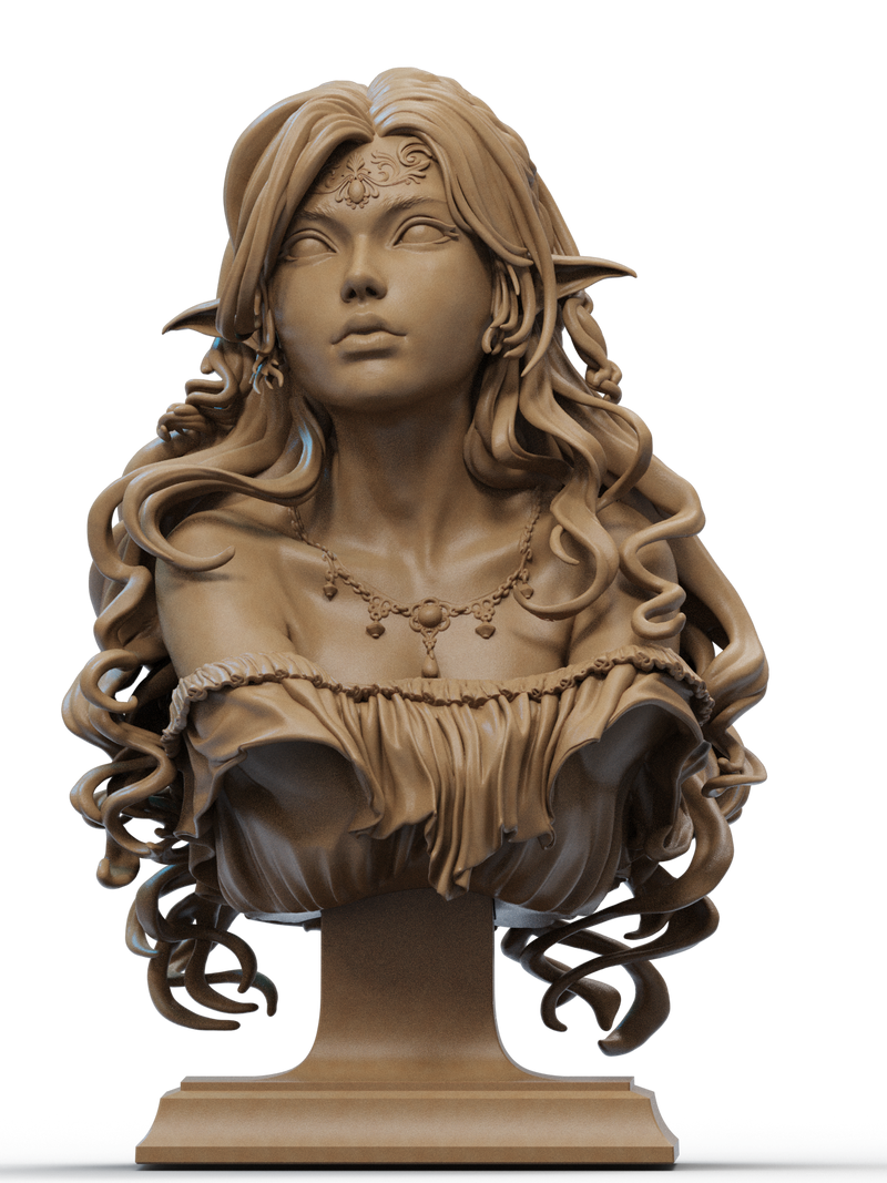 Elf Princess Resin Bust - view 1