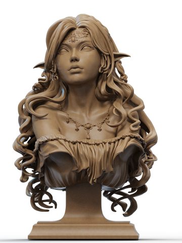 Elf Princess Resin Bust - view 1