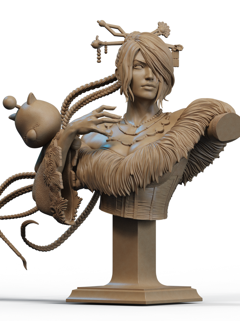 Lulu Resin Bust - view 2