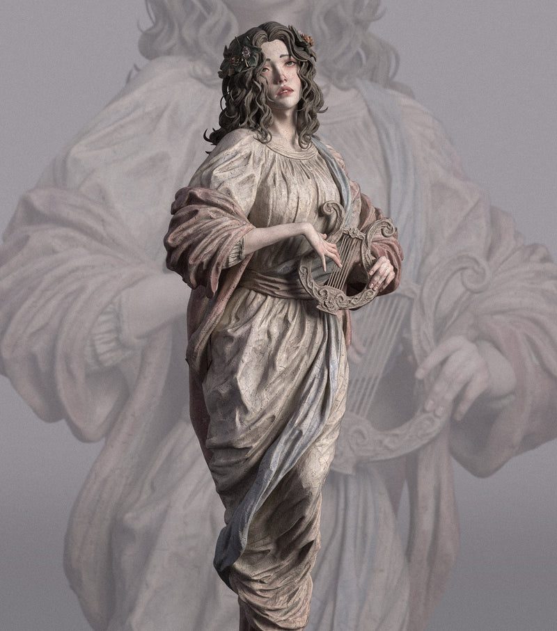 Muse Resin Statue - view 5