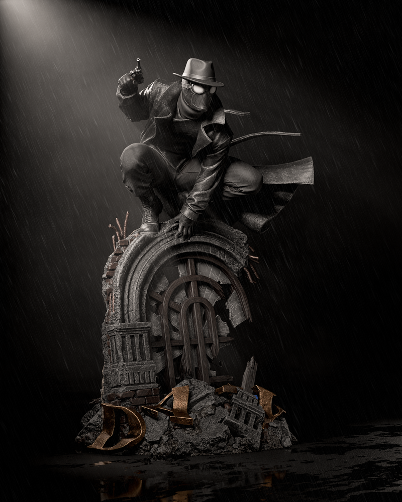 Spider Man Noir Resin Statue - view 3