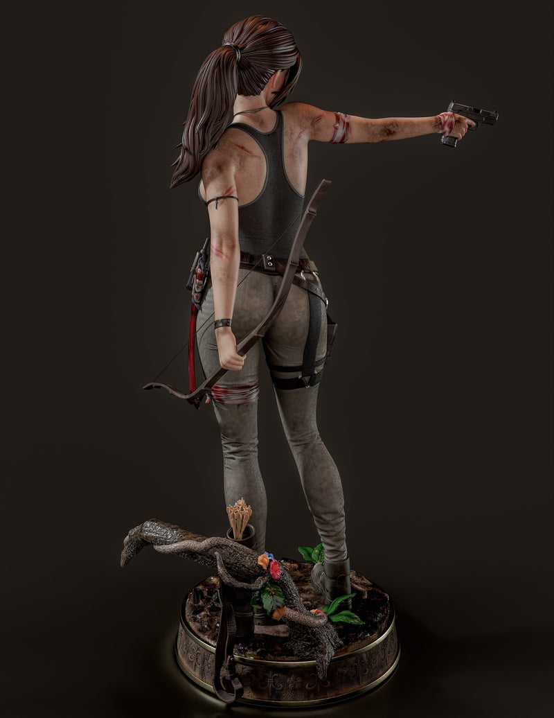 Lara Croft 2 Resin Statue - view 2