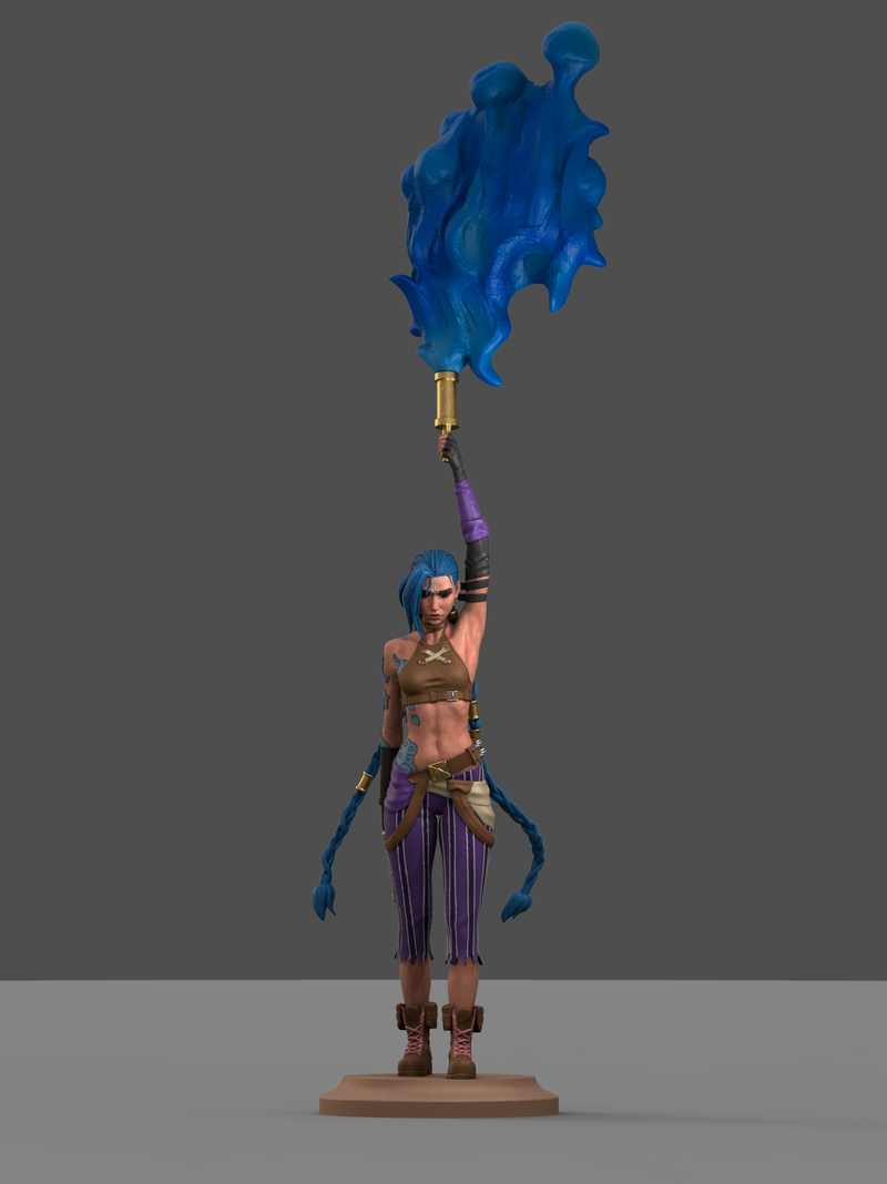 Jinx Resin Statue - view 4