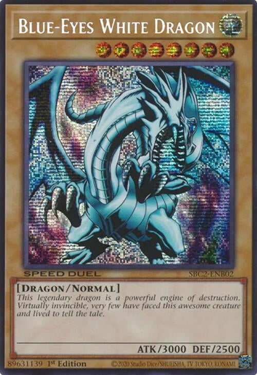 Image for Blue-Eyes White Dragon (PSR) (SBC2-ENB02) [SBC2]
