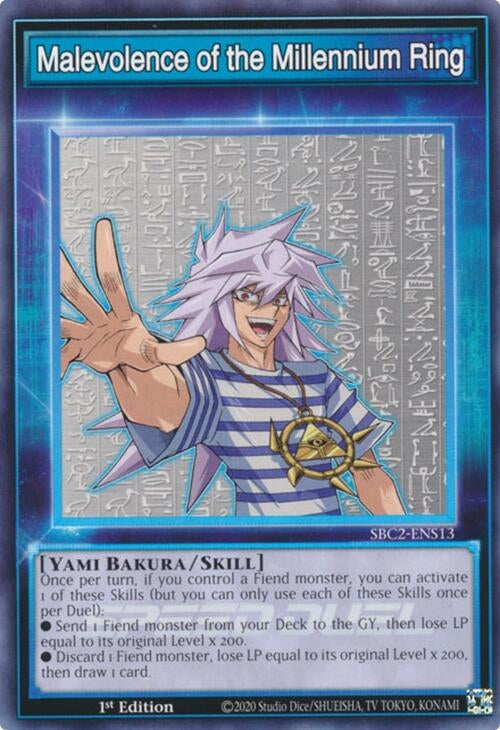 Image for Malevolence of the Millennium Ring (SBC2-ENS13) [SBC2]