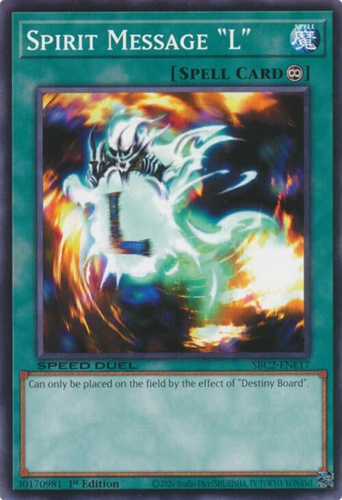 Image for Spirit Message "L" (SBC2-ENE17) [SBC2]