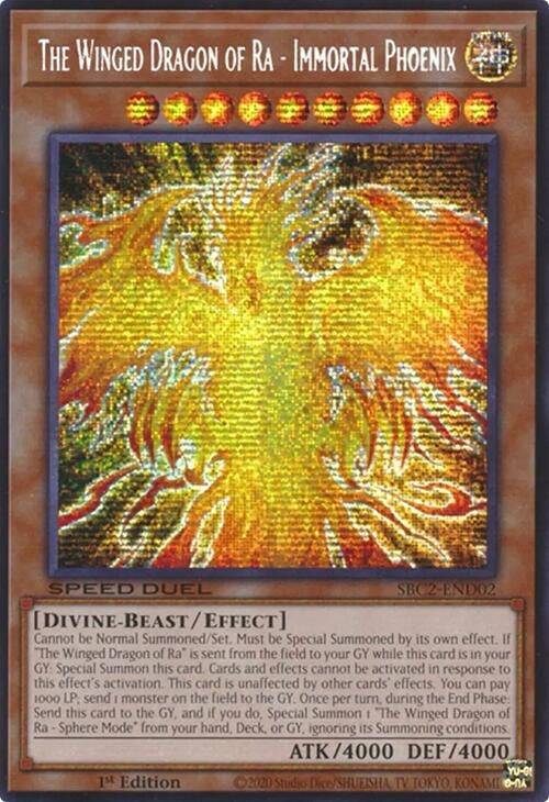 Image for The Winged Dragon of Ra - Immortal Phoenix (PSR) (SBC2-END02) [SBC2]