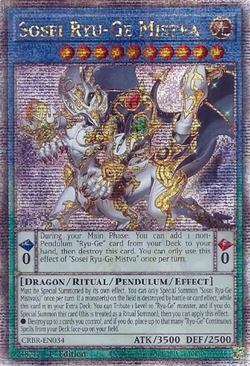 Image for Sosei Ryu-Ge Mistva (Quarter Century Secret Rare) (CRBR-EN034)