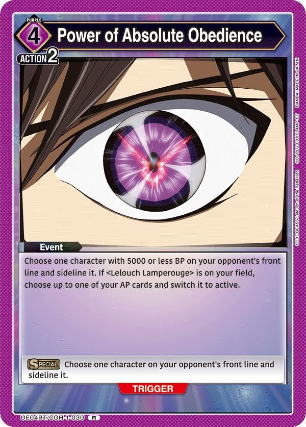 Image for Power of Absolute Obedience (UE04BT/CGH-1-030) [UE04BT]