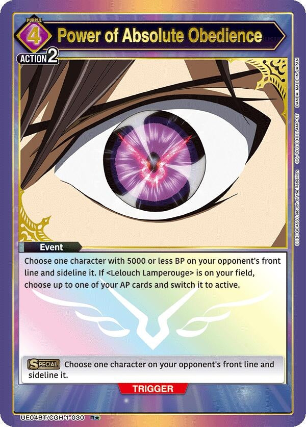 Image for Power of Absolute Obedience (R*) (UE04BT/CGH-1-030) [UE04BT]