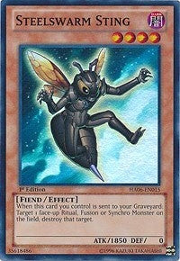 Steelswarm Sting [HA06-EN015] Super Rare