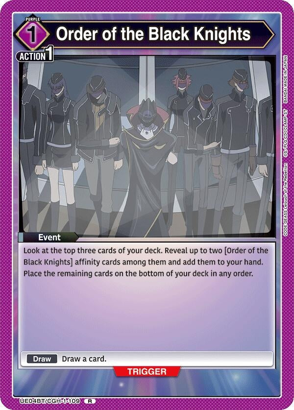 Image for Order of the Black Knights (UE04BT/CGH-1-109) [UE04BT]