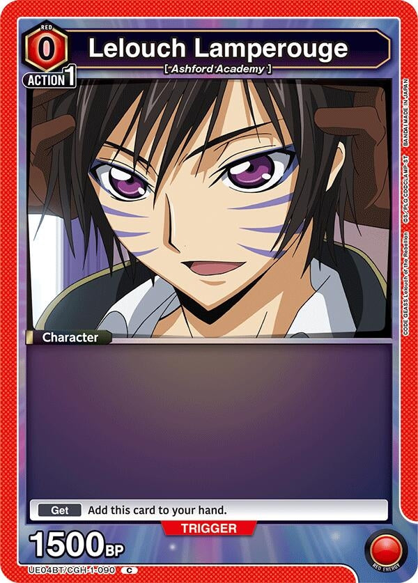 Image for Lelouch Lamperouge (090) (Box Topper Foil) (UE04BT/CGH-1-090) [UE04BT]
