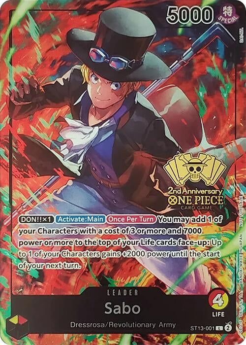 Image for Sabo (2nd Anniversary Tournament) (ST13-001) [OP-PR]