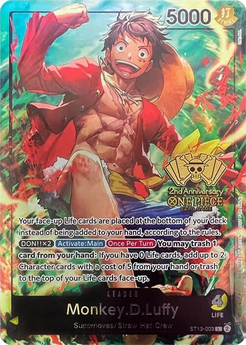 Image for Monkey.D.Luffy (2nd Anniversary Tournament) (ST13-003) [OP-PR]