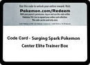 Image for Code Card - Surging Spark Pokemon Center Elite Trainer Box [SV08]