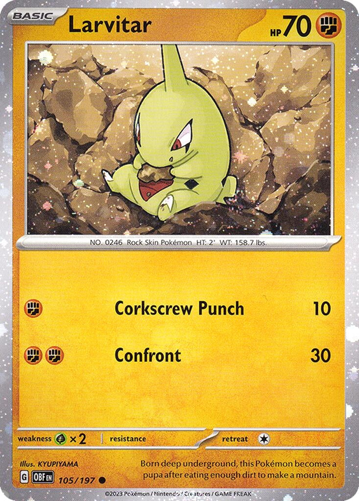 Image for Larvitar - 105/197 (Cosmos Holo) (105/197) [MCAP]