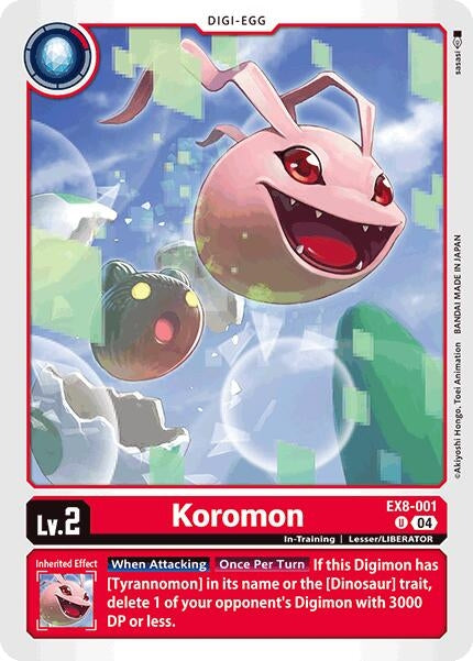 Image for Koromon (EX8-001 U) (Chain of Liberation) (EX-08) - Digimon Card Game