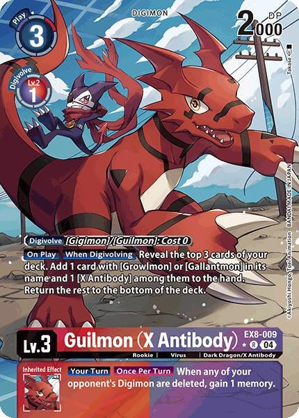 Image for Guilmon (X Antibody) (Alternate Art) (EX8-009 R) (Chain of Liberation) (EX-08) - Digimon Card Game
