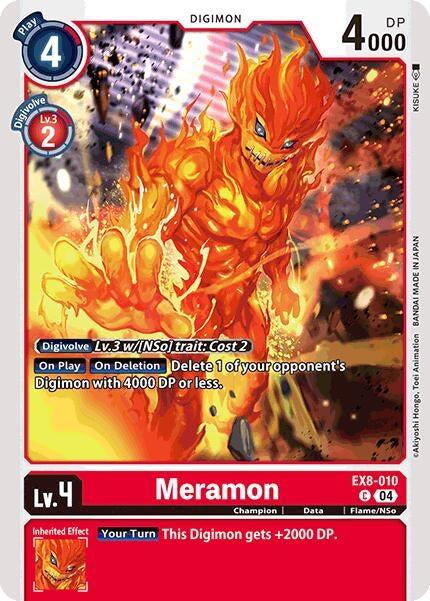 Image for Meramon (EX8-010 C) (Chain of Liberation) (EX-08) - Digimon Card Game