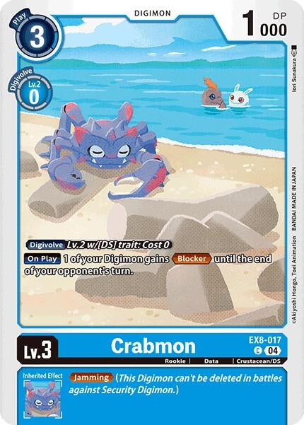 Image for Crabmon (EX8-017 C) (Chain of Liberation) (EX-08) - Digimon Card Game