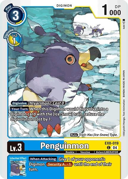 Image for Penguinmon (EX8-019 C) (Chain of Liberation) (EX-08) - Digimon Card Game