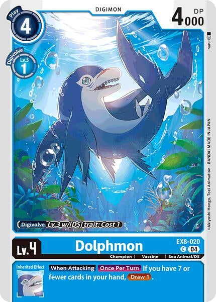 Image for Dolphmon (EX8-020 C) (Chain of Liberation) (EX-08) - Digimon Card Game