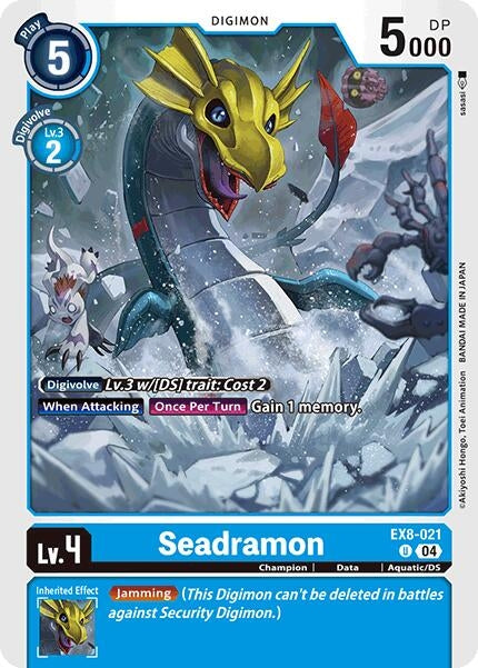 Image for Seadramon (EX8-021 U) (Chain of Liberation) (EX-08) - Digimon Card Game