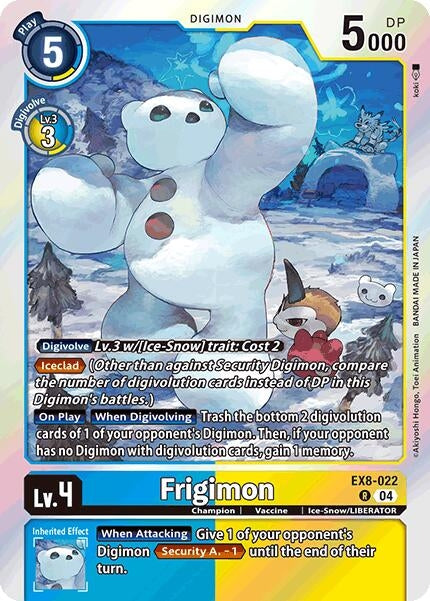 Image for Frigimon (EX8-022 R) (Chain of Liberation) (EX-08) - Digimon Card Game