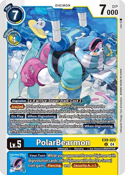Image for PolarBearmon (EX8-023 U) (Chain of Liberation) (EX-08) - Digimon Card Game