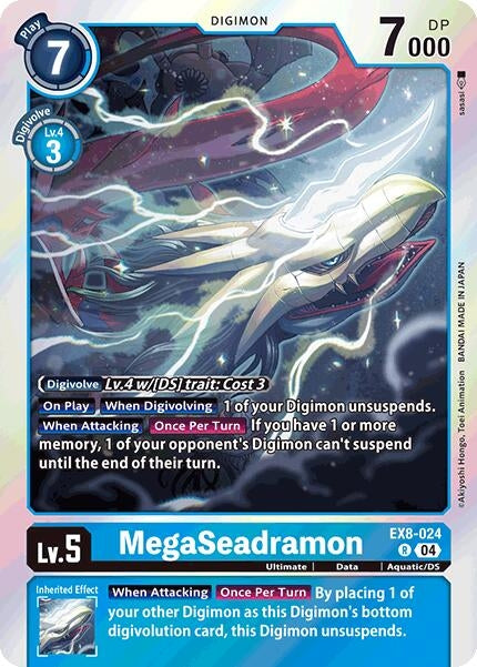 Image for MegaSeadramon (EX8-024 R) (Chain of Liberation) (EX-08) - Digimon Card Game