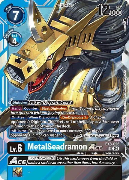 Image for MetalSeadramon ACE (EX8-026 SR) (Chain of Liberation) (EX-08) - Digimon Card Game