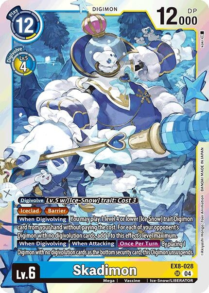 Image for Skadimon (EX8-028 SR) (Chain of Liberation) (EX-08) - Digimon Card Game