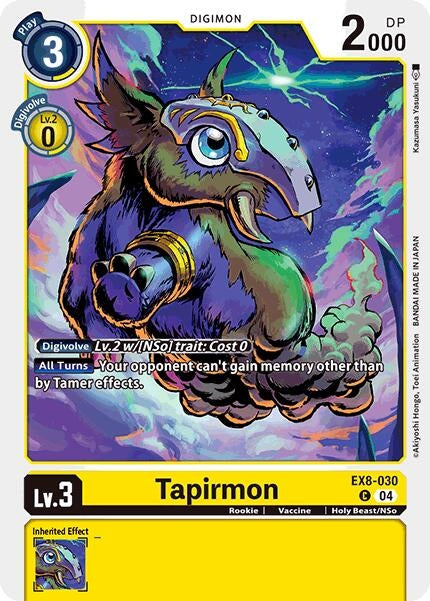 Image for Tapirmon (EX8-030 C) (Chain of Liberation) (EX-08) - Digimon Card Game