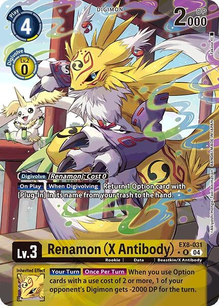 Image for Renamon (X Antibody) (Alternate Art) (EX8-031 R) (Chain of Liberation) (EX-08) - Digimon Card Game